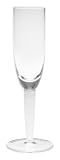Denby White Glassware Champagne Flutes, Set of 2