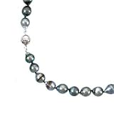 Tahitian Black Pearl A Grade Necklace with 14k White Gold Clasp-16" or 18"