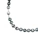 Tahitian Black Pearl A Grade Necklace with 14k White Gold Clasp-16 or 18 IN