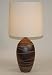 Handcrafted Contemporary Brown Pottery Designer Table Lamp