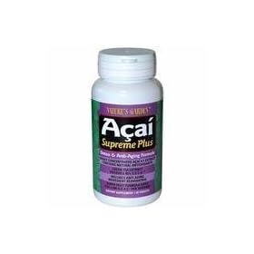 Acai Berry Supreme Plus from the Amazon Rainforest Nautrally Flush Pounds for Weightloss 1 ~ 60 Tablet Bottle