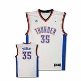 Kevin Durant Oklahoma City Thunder #35 2010 Revolution 30 Replica Adidas NBA Basketball Jersey (White)