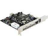 Electronics : DeLock Combo USB 2.0 + FireWire PCI Express Card