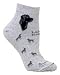 Black Labrador Retriever Puppy Dog Anklet Socks 9-11