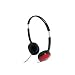 JVC HAS150RX Light weight Flat Folding Headphone (Red)