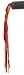 Electra Leather Bicycle Streamers (Red)