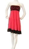 Lace Trim Tube Dress