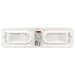 Rubbermaid #2361-87 WHT White Paper Towel Holder
