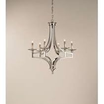 CC-9674 Nocturne Chandelier, Nickel by Currey & Company CC9674 NO RETURNS*