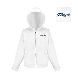 Toronto Blue Jays Women's Zip Front Hoody by Antigua - White Large