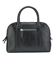 Leather Zip Tote Bag