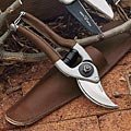 French Gardening Bypass Pruners Leather Belt Holster (Shears)