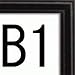 ポスター用フレーム　 【　B1　】 Black ﾌﾚｰﾑｻｲｽﾞ(cm)103×73