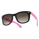 Neon Retro Wayfarer Sunglasses [2793] - Black / Pink