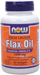 HI Lignan Flax Seed Oil by NOW Foods - (3g - 120 Softgels)