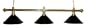 61" Metal Pool Table Light Billiard Lamp Black Shades