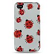 Lady Bug Bling Hard Case Snap On Faceplate Cover For Apple iPhone 4