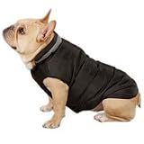 Casual Canine Black North Paw Puffy Dog Vest large- 20 length