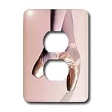 Dance - Ballet Slippers - Light Switch Covers - 2 plug outlet cover