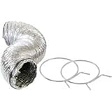 8 Aluminum Feet Dryer Vent Hose with 2 Tention Clamps