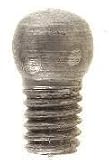 Williams Metal Bead Shotgun Sights, Silver Bead Thread 3 56 1/8'' Dia .130''