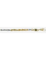 4mm Tri Color Figarope Chain 22"
