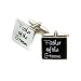 Black Square father of the groom cufflinks
