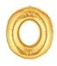 Betallic Large O Shaped Balloon, 40 Inch, Size, Gold,silver