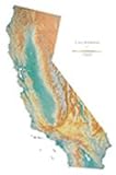 California Large Topographic Wall Map by Raven Maps, Print on Paper (Non-Laminated)