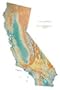 California Topographic Wall Map, Very Large, by Raven Maps, Print on Paper (Non-Laminated)