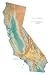 California Large Topographic Wall Map by Raven Maps, Print on Paper (Non-Laminated)