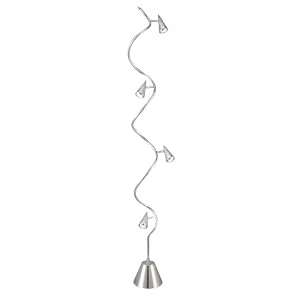 Adesso Venus Spiral Floor Lamp, Steel by Adesso