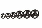 35 lb. Olympic Tri-Grip Urethane Weight Plate (Black)