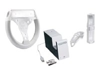 Thrustmaster White T-Megapack for Nintendo Wii T-Protect x 2, T-Charge,T-Go Kart Wheel (Wii)