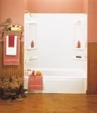 Hardware Express 2093022 Accent Bathtub Wall Kit White