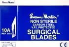 Swann-Morton NON STERILE CARBON STEEL V.P.I. PROTECTED SURGICAL BLADE No. 10A - PACK OF 100