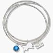 Detroit Lions Gold Plated Triple Bangle Bracelet
