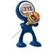Mr BENDY MAN ALARM CLOCK. With flexible arms and legs and magnetic feet. A great collectable.-Blue