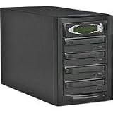 ProCon 1 Reader to 3 Writer CD/DVD Duplicator with Firewire and USB 2.0 Connector, Black