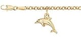 9 ct Gold Dolphin Charm Anklet