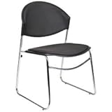 IMAGE OF Chrome Framed Stacking Chair (Set of 4)