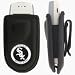 Kyocera Cyclops / Deco E1000 / Kyocera Wild Card / Lingo / M1000 / Mako S4000 Premium Quality Cell Phone Pouch Case - Includes TWO Bonus Charm Holders - Chicago White Sox - Oficially MLB Licensed