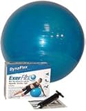 Dynaflex Exerflex Deluxe Adjustable Exercise Ball with DVD