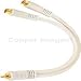 Steren 6 Python Series RCA Y Cable - 1 Male To 2 Female