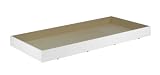Dixie Trundle Bed - Twin Size (White Lacquer) (75.875D x 6.25H x 41.125W)