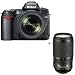 Nikon D90 Digital SLR Two Lens Kit with AF-S DX NIKKOR 18-105mm f/3.5-5.6G ED VR Lens & Nikon 70-300mm f/4.5 - 5.6G ED-IF AF-S VR Lens - Warranty