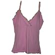 Women's Tommy Hilfiger Sleepwear Shirt Tank Top Pink w/ Green Trim Large