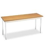 Office Products : Utility Table with Chrome Legs - Oak/ Putty (60')