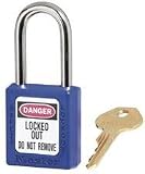 Master Lock 410BLU 6 Pin Blue Safety Lock-Out Padlock Keyed Differ (6 EA)
