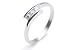 3 Stone CZ Ring - Cubic Zirconia Rings - Top Quality 316L Stainless Steel Womens Rings Size 6, 7, 8, 9 & 10. Stainless Steel Promise Eternity Trinity Rings (small rings for women rings for teens girls). Purity Ring or Anniversary Gifts for her. Poesy Commitment Ring - I Love you Gifts.
